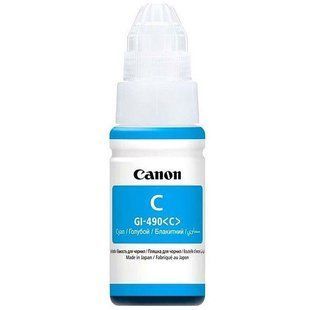 Чорнило Canon GI-490 Pixma G1400/G2400/G3400 (Cyan) (0664C001) 70мл 0664C001 фото