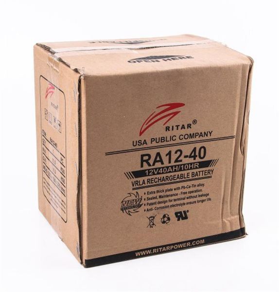 Акумуляторна батарея Ritar 12V 40AH (RA12-40) AGM 444914 фото