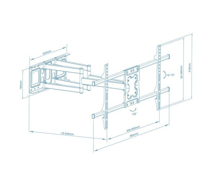 Кронштейн Walfix R-614B (VESA800х400) 479262 фото