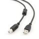 Кабель Cablexpert USB - USB Type-B V 2.0 (M/M), 3.0 м, Феритовий фільтр, чорний (CCF-USB2-AMBM-10) CCF-USB2-AMBM-10 фото 1