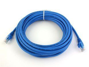 Патч-корд литий, UTP, RJ45, Cat.5e, 15m, синій 9168 фото