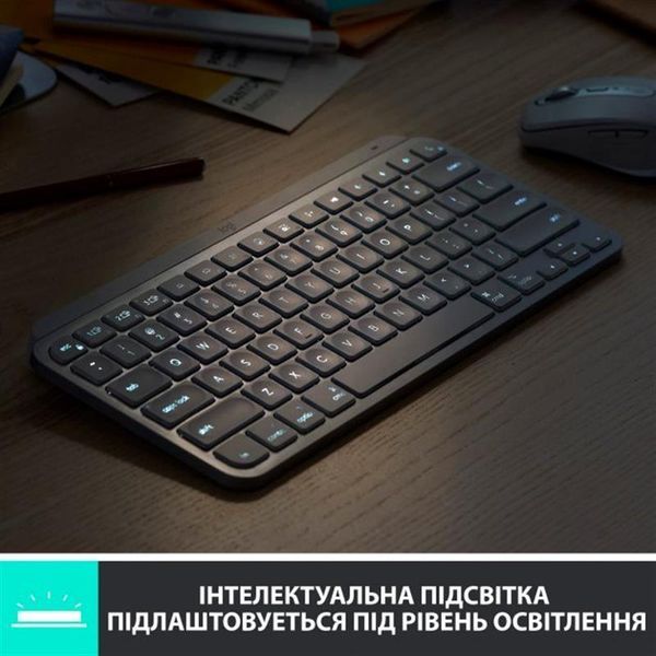 Клавіатура бездротова Logitech MX Keys Mini Wireless Illuminated UA Rose (920-010500) 435533 фото