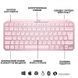 Клавіатура бездротова Logitech MX Keys Mini Wireless Illuminated UA Rose (920-010500) 435533 фото 5