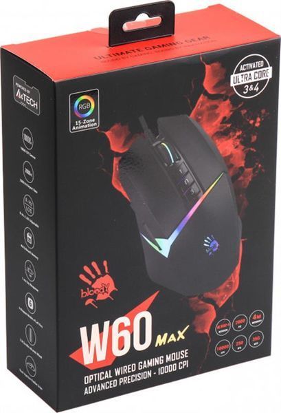 Миша A4Tech Bloody W60 Max Stone Black 321939 фото