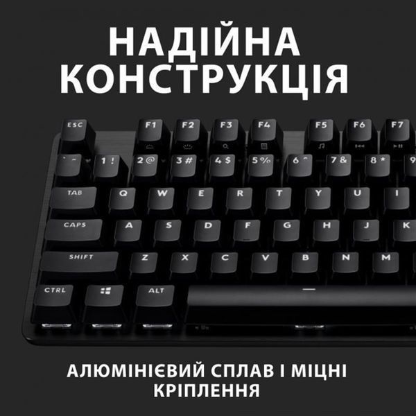 Клавiатура Logitech G413 TKL SE Corded Mechanical Gaming Keyboard Black (920-010446) 436026 фото