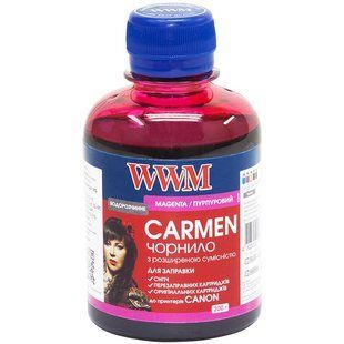 Чорнило WWM Universal Carmen для Сanon серій PIXMA iP/iX/MP/MX/MG Magenta (CU/M) 200г CU/M фото