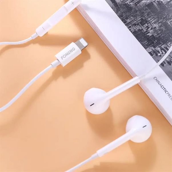 Гарнітура Foneng T28 Lightning White (T28-WE-IP) 488453 фото