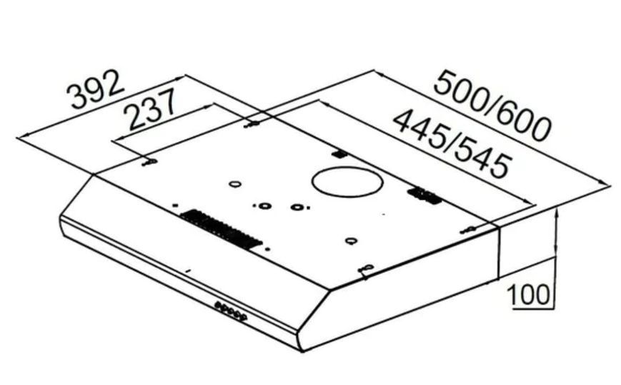 Витяжка Pyramida UX 60 IX 331885 фото