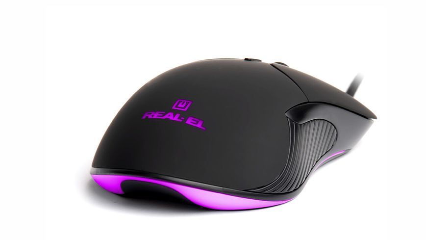 Миша REAL-EL RM-295 Black (EL123200031) 447670 фото